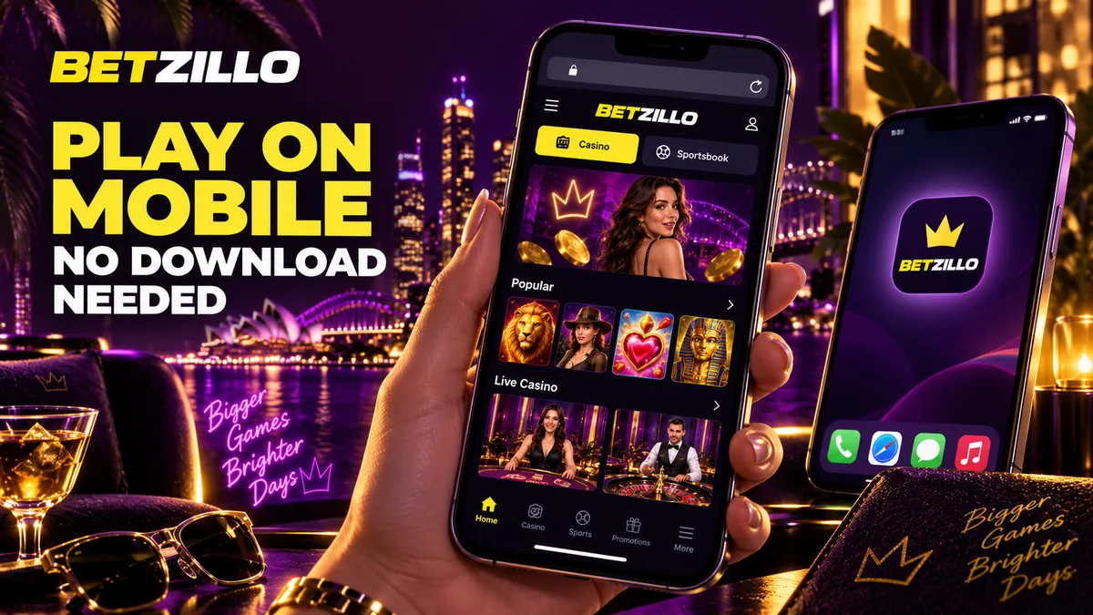 Betzillo mobile site open in a phone browser
